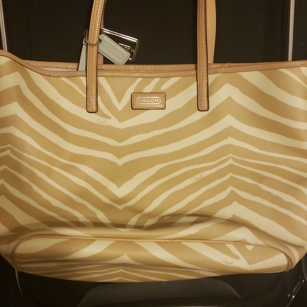 Coach park metro leather tote